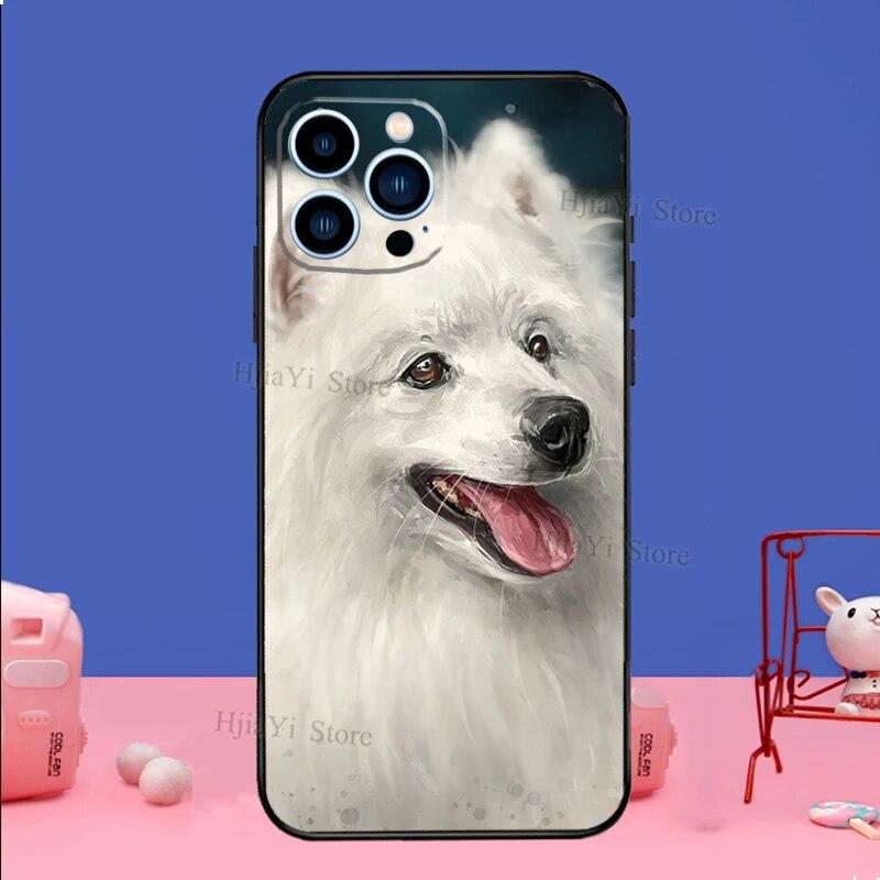 Japanese Spitz Dog Phone Case For iPhone Samsung Galaxy Redmi Xiaomi Oppo OnePlus Note S A 7 8 9 10 11 12 13 14 20 21 22 23 53 54 Pro Max Plus Ultra