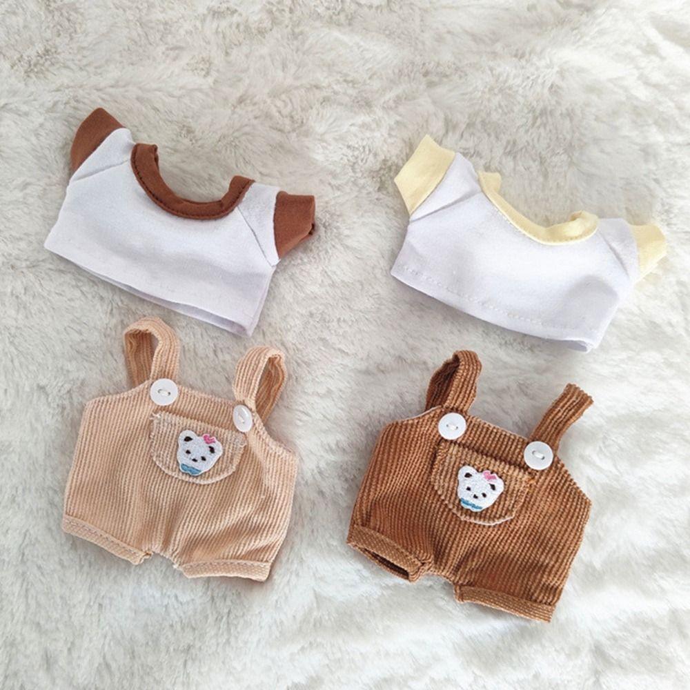 Wears Overalls T-shirt Clothes 20cm Doll Clothes 15cm/20cm Doll Trousers Fashion Cotton Pants