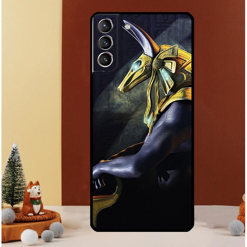 Египет Нефертити Анубис Анх Чехол Для Samsung Galaxy S23 Ultra S24 S22 Note 20 Ultra 10 Plus S8 S9 S10 S20 S21 FE Обложка
