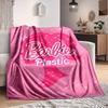 1 шт. Фланелевое одеяло Барби Мягкое, Теплое и Уютное для Дивана, Кровати, Офиса и Путешествий Универсальный Подарок на Любой Сезон, Рождественский подарок