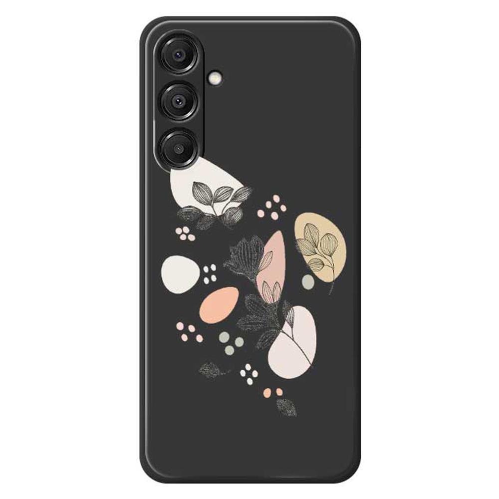 Чехол для Samsung Galaxy A16 5G/4G с принтом в виде эскиза листьев, ТПУ накладка на заднюю панель телефона с прямыми краями