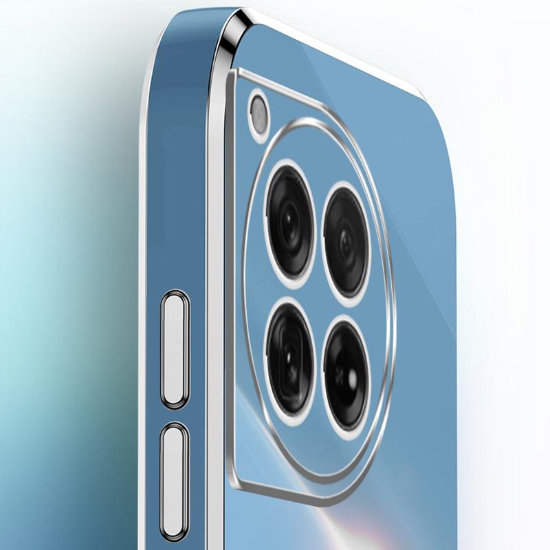 XINLI For OnePlus 12 5G Case Electroplating TPU Phone Cover Precise Lens Protection