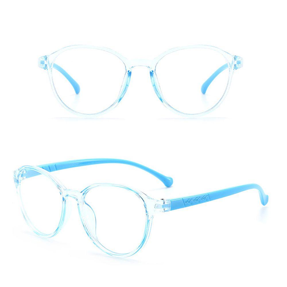 Online Classes Glasses Protection Round Eyeglasses Ultra Light Frame Kids Glasses Anti-blue Light