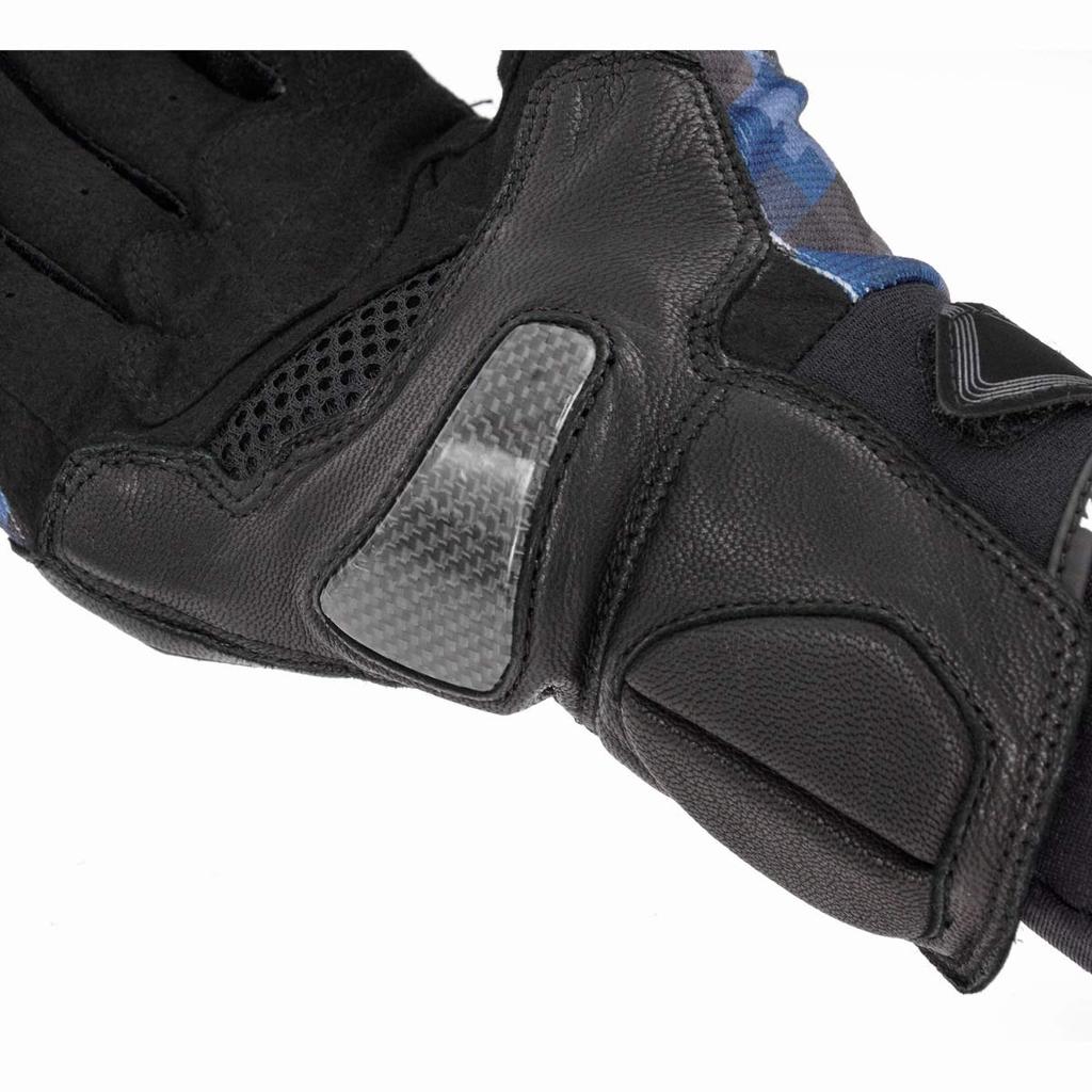 Komine Motorcycle Titanium Mesh Plaid Protective Mesh Titanium Gloves, Gloves, Navy, 2XL, GK-214 1166, Spring, Summer, Autumn, Material, Carbon,