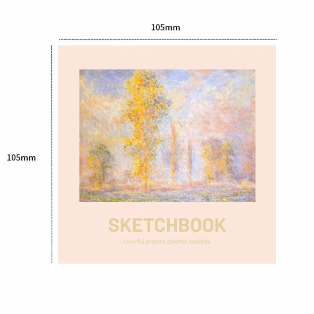 96 Sheets Sketchbook Blank Pages Sketching Book High Quality Mini Drawing Book  Hand Drawn