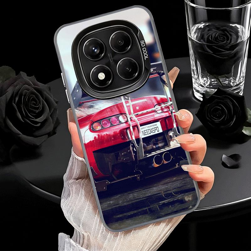 Япония JDM Спортивные Автомобили Тема Мягкий Чехол для Телефона для Xiaomi Redmi Note 13 14 15 Pro Plus 12S 12 11S 11 11T 10S 10 Ударопрочный Чехол Ba