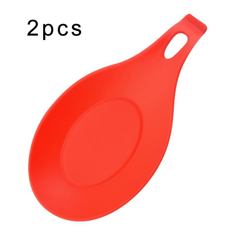 Силиконовый поднос для кухонной утвари, кухонная лопатка, суповая ложка, силиконовая подставка для ложек, бытовая толстая термоизолированная силиконовая подкладка для ложек