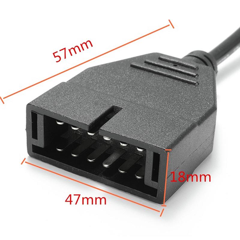 Gm 12 Pin To Obdi Obdii 16 Pin Разъем Адаптер Автомобильный Двигатель Диагностический Инструмент Кабель