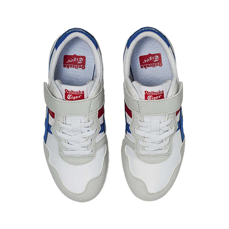 ONITSUKA TIGER Серрано Белый Директуар Синий Красный (PS)