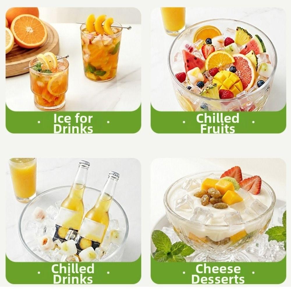 2 in 1 Ice Cube Water Bottle Press Type Ice Cube Molds Multi-Function Ice Maker  Summer Use