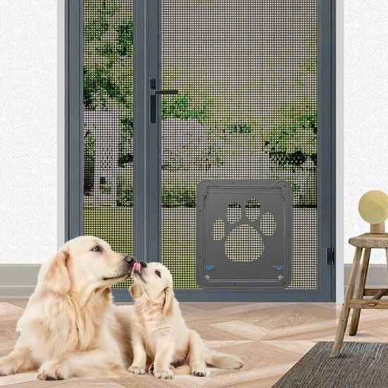 Pet Dog Cat Door Hole Nylon Mesh Screen Window Safety Tunnel Fence