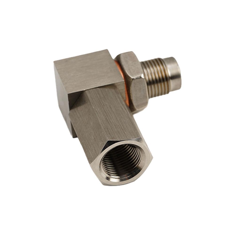 90 Degree 02 Bung Extension Oxygen Sensor Extender Converter O2 Catalytic Universal Oxygen Spacer Sensor J2H4