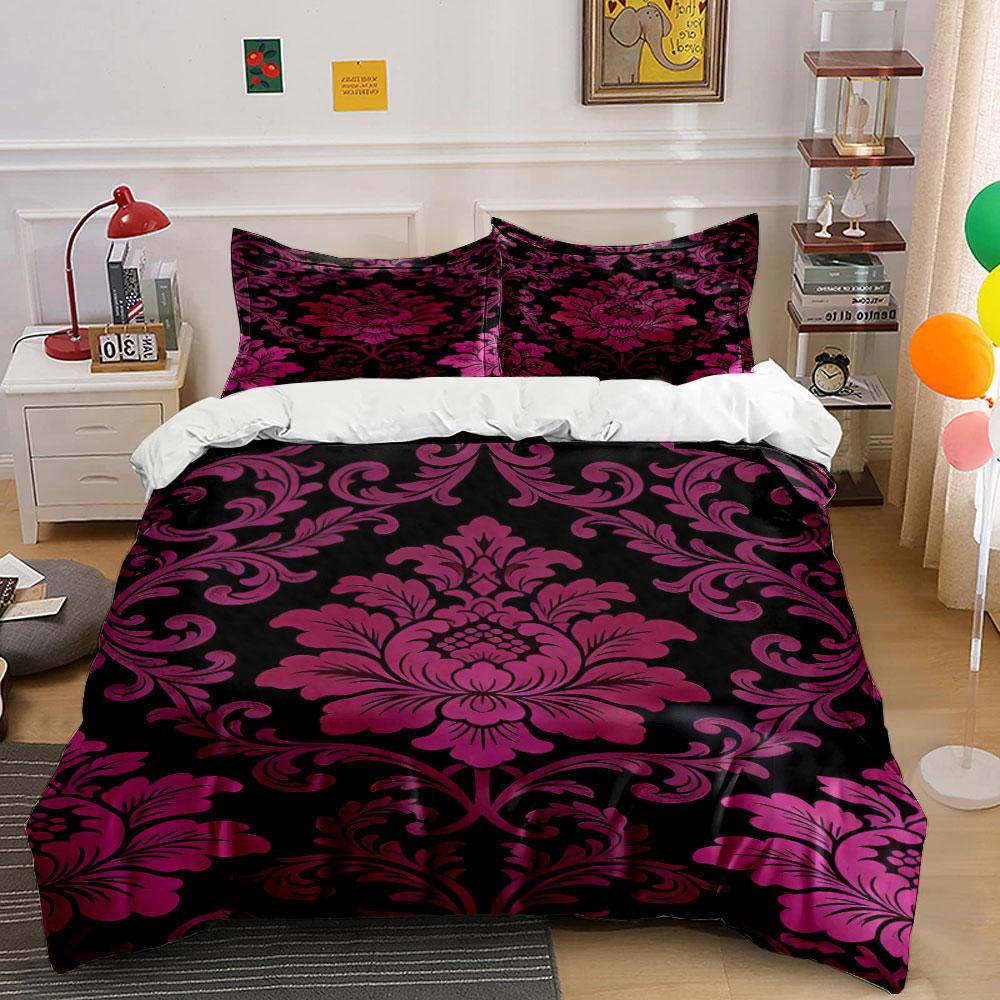 Floral damask pattern. Bedding sets Duvet cover sets Duvet covers Pillowcases(1 * Duvet Cover 2 * Pillowcases without duvet insert)