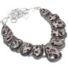 Dragon Jasper Gemstone Handmade 925 Silver Jewelry Necklace 18" JCN484-310