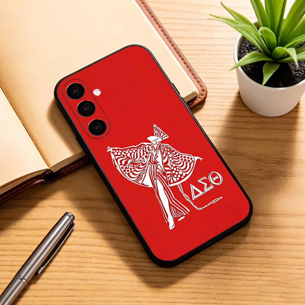 D-delta S-sigma Theta Phone Case Black Silicone Soft For Samsung Galaxy A73,A72,A71,A70,A53,A52,A51