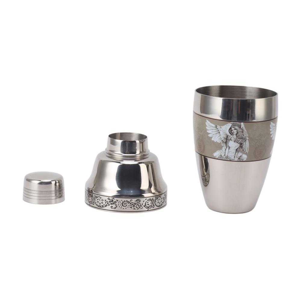 304 Stainless Steel Cocktail Shaker Rust Proof Bartender Shaker Safe Drink Mixer Party