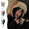 Women's Suede Aviator Hat with Thick Plush Ear Protection for Autumn and Winter