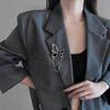 Liquid Butterfly Fringed Brooch Light Luxury Niche Exquisite Breast Flower Sweet Cool Style Personalized Simple Clothing Accessories Tide