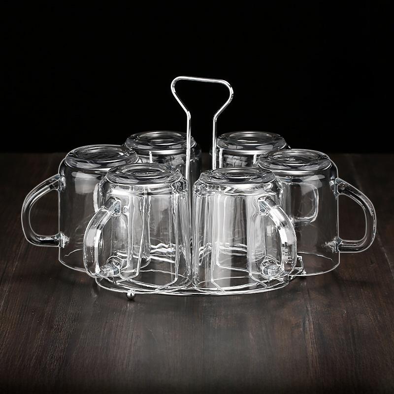 High Temperature Resistant Glass Cup Set for Home Use Guest Drinking Tea Juice Beer White Wine Cup New Model Transparent roun...