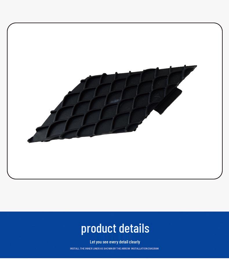 Mercedes-Benz W166 GL/ML GLE GLS Rear Bumper Tow Hook Cover & Fog Light Frame Mount