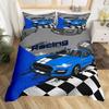 Race Car Bedding Sets Sports Car Duvet Cover Sets With Pillowcases For Teenagers Kids Boys Cool Bedroom Decor