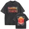 Рок-группа Imagine Dragons Loom Мировой тур 2026 Стирка Винтажная Футболка Мужская Женская Готическая Оверсайз Футболки Унисекс Повседневная Футболка