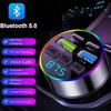 2 Type-C Ports Car Phone Charger Bluetooth 5.0 MP3 Music Player Portable Car Bluetooth Player