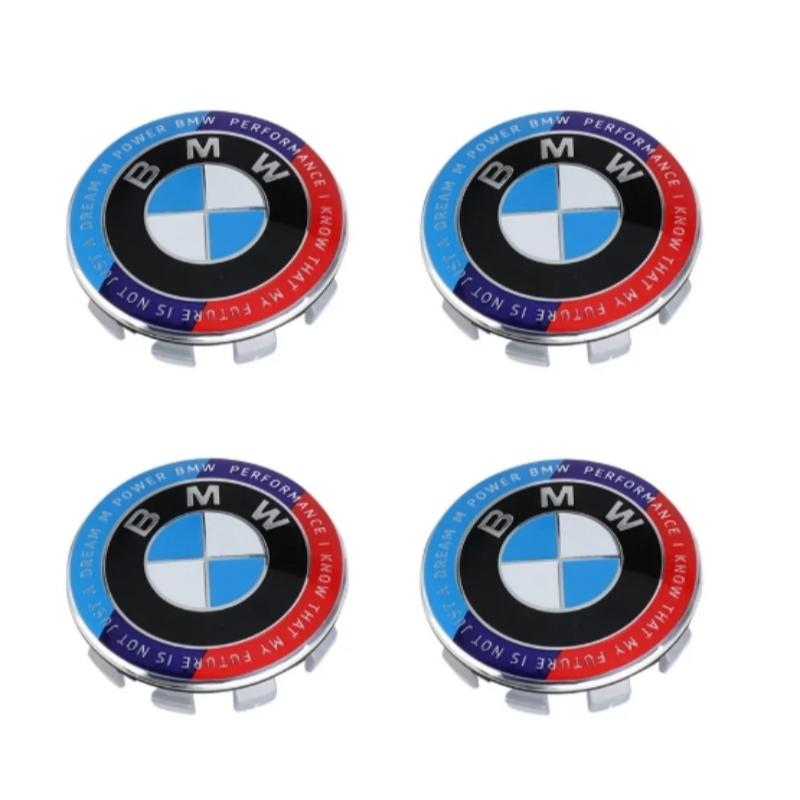 For BMW M 4Pcs 56mm/68mm Car Styling Wheel Center Hub Cap Auto Rim Covers for BMW E36 E46 E53 E90 E60 E61 E93 E87 X1 X3 X5 F30 E91 G30 Car