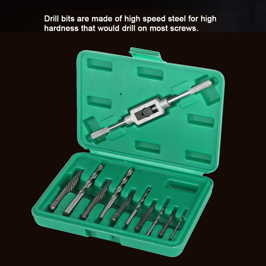 Bolt Extractor Damaged Screw Extractor Broken Screw Drill Bits and Extractor Set Bolts Fastners Taken Out Removal Tool