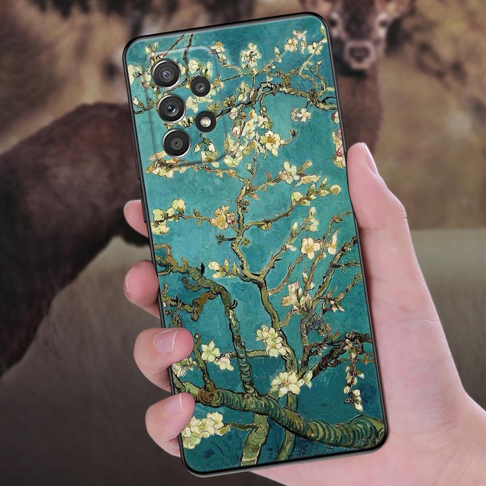 Чехол для телефона 'Звездная ночь' Ван Гога для Samsung Galaxy A57 A56 A37 A55 A36 A26 A54 A52 A35 A34 A25 A17 A16 A15 A07 Мягкий чехол