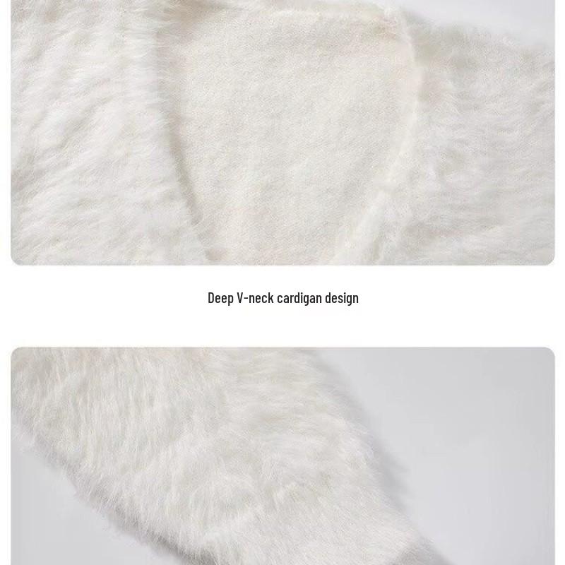 Мужской ретро кардиган-свитер с V-образным вырезом Осень/Зима 2025 - Повседневная вязаная верхняя одежда однотонная с расслабленной атмосферой.