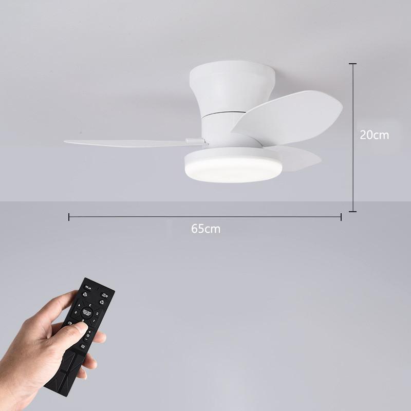 Household Frequency Conversion Ceiling Fan Light Kitchen Bedroom 3 Colors Light Adjustable Electric Ceiling Fan Lamp