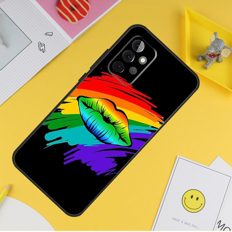 Гей Лесбиянка ЛГБТ Радужный Прайд Чехол для телефона для Samsung Galaxy A53 A33 A13 A12 A32 A52 A14 A34 A54 A15 A25 A35 A55 A71 A51