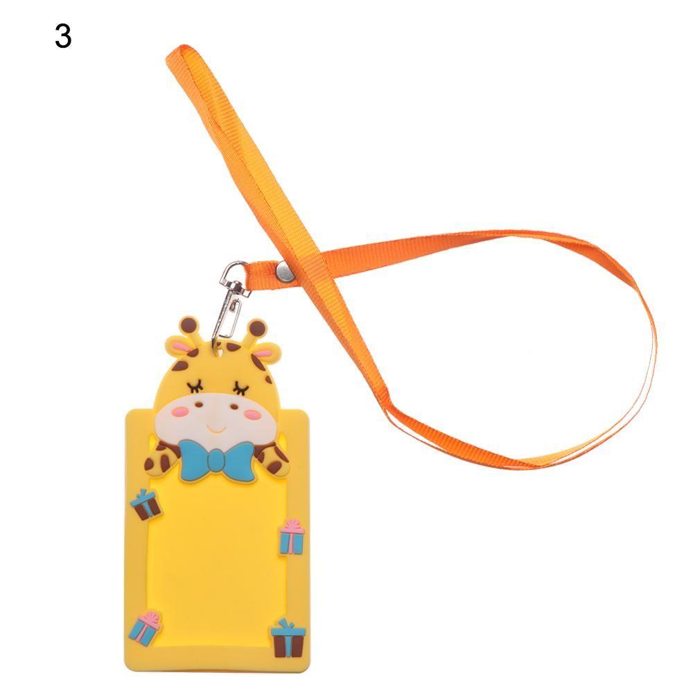 Supplies New Badge Cute Animal Protector Cover Name Card Card Holders Card Sleeve ID Card Pouch