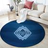 Vancouver Whitecaps Football Club Round Area Rug,Carpet Rug for Living Room Bedroom Sofa Playroom Decor,Non-slip Floor Mat