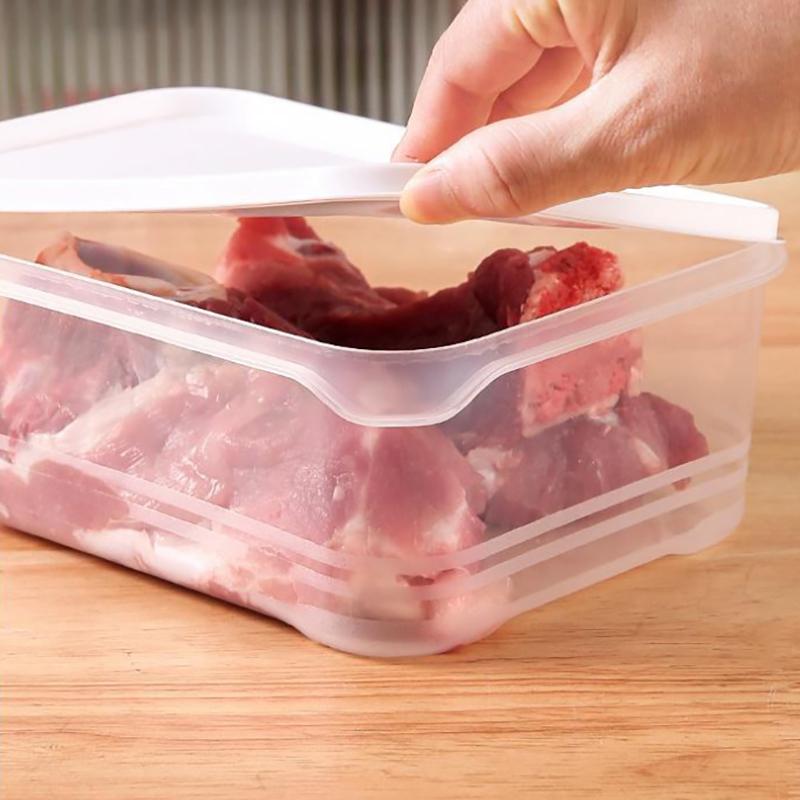 1 шт., холодильник, ящик для хранения продуктов, портативная кухонная герметичная коробка для хранения свежего мяса, холодильник, кухонный органайзер, контейнеры