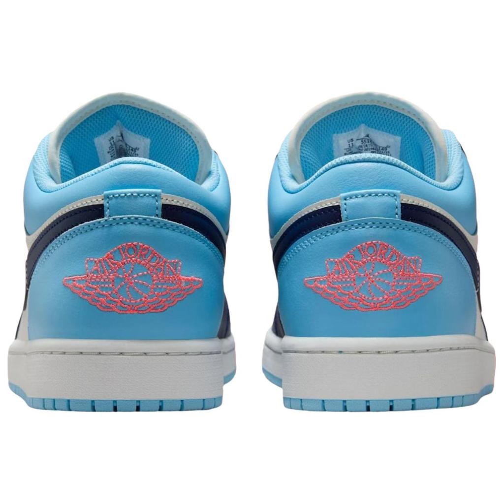Кроссовки Air Jordan 1 Low Blue Chill Мужские Парусный цвет Hot-Lava Blue-Void 553558-149