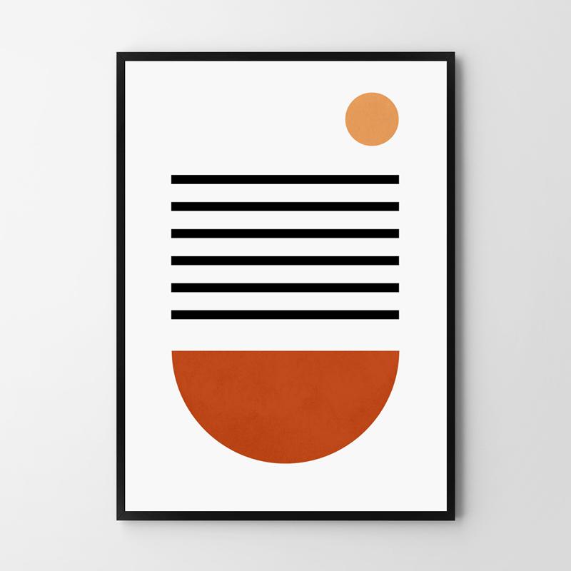 Геометрический постер в стиле бохо