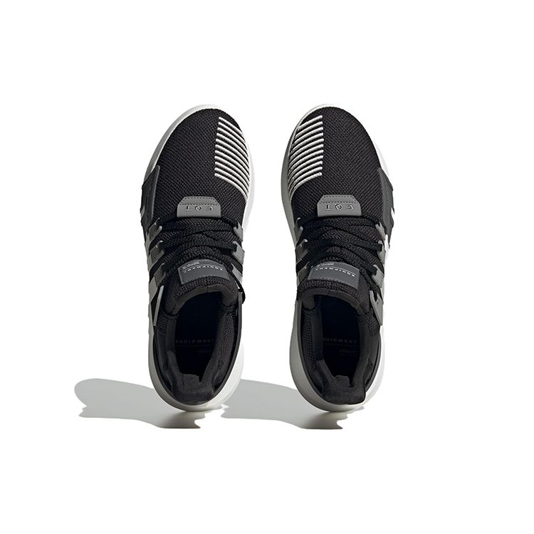 Adidas Оригинальные спортивные универсальные нескользящие прочные повседневные туфли Eqt Bask Adv Fabric среднего размера для повседневной носки унисекс черные белые ID0548