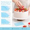 4PCS Patterned Edge Cake Decorating Scraper Plastic Icing Smoother Cake Decorating Comb  DIY Baking