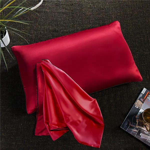 Наволочка из прохладного стираного шелка Мягкая шелковистая наволочка Наволочка телесного цвета для сна 48x74см