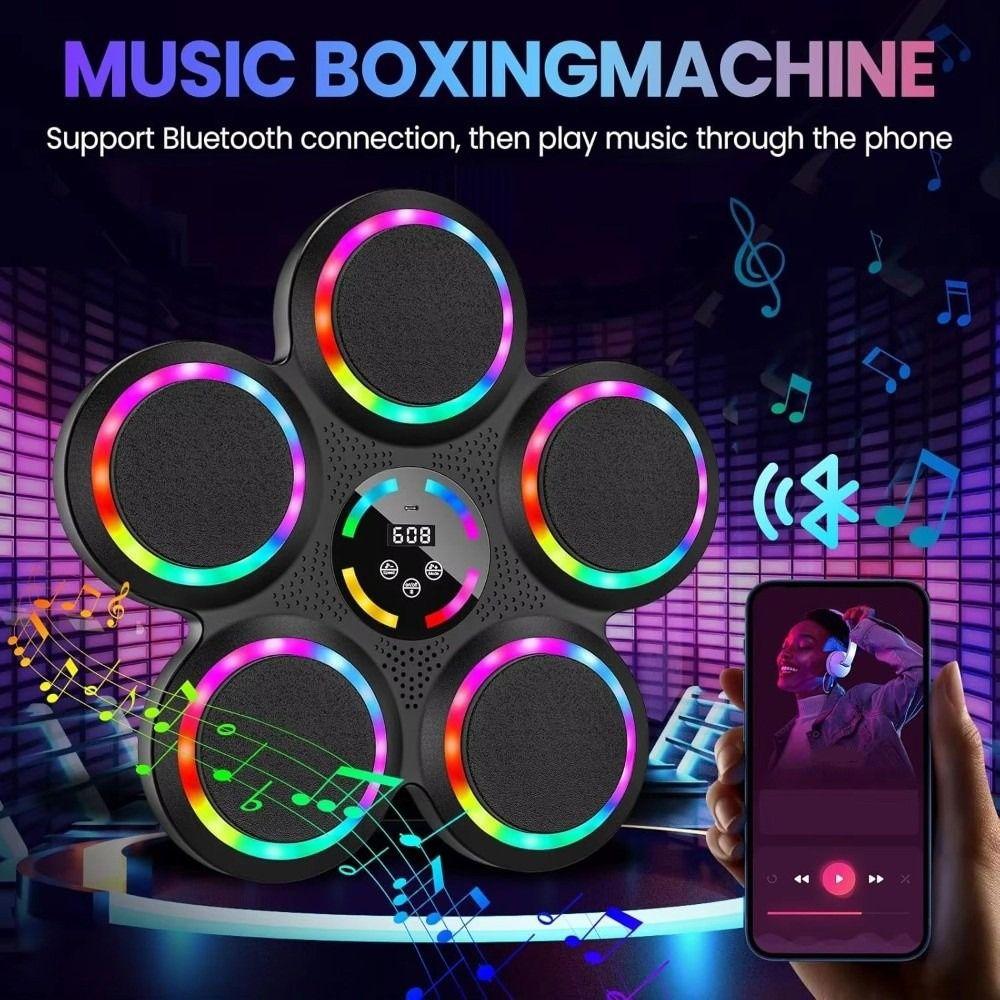 Wall Mounted Smart Music Boxing Machine Reaction Training Equipment Home Exercise