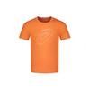 Round Neck Comfortable Breathable Sports Short Sleeve T-Shirt Men Tops Bright-Orange 2011C975-800
