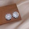 Delicate Billingbilling Stud Earrings For Women, Snowflake Flower Jewelry, Light Luxury Flash Earrings