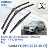 3PCS For Hyundai Santa Fe DM 2012-2017 26" 14" 13" Front Rear Wiper Blades Windshield Windscreen Window Cutter Accessories 2013 2014 2015 2016 2017