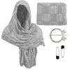 Medieval Wasteland Scarf Shawl Renaissant Costume Accessory With Shawl Brooch Unisex Cotton Blend Cloak for Halloween