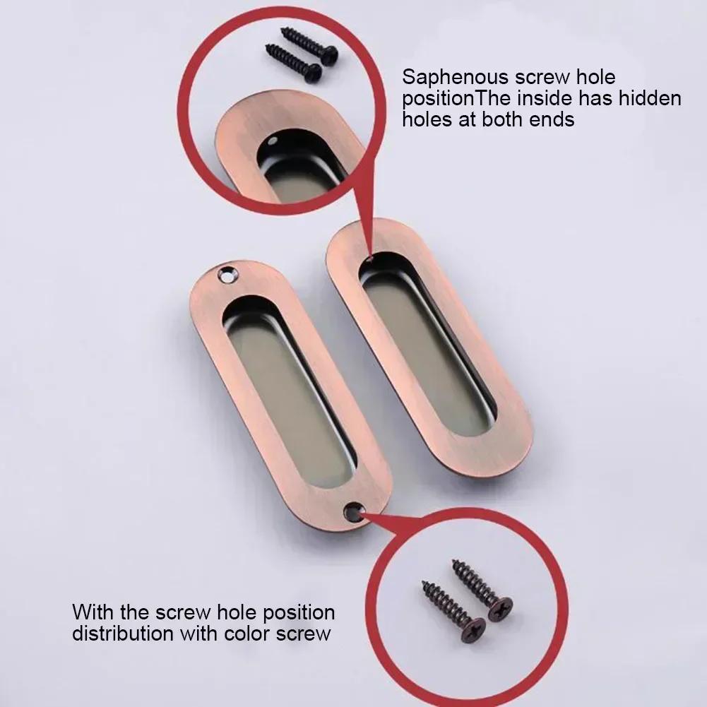 Ручка для раздвижной двери, встроенная, скрытая, ручка для ящика шкафа из нержавеющей стали, пряжка для кухонной раздвижной двери