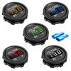 DC5V-48V Мини Круглый Водонепроницаемый Мотолодка Мотоцикл Светодиодная Панель Цифровой Вольтметр Тестер Монитор Дисплей Вольтметр