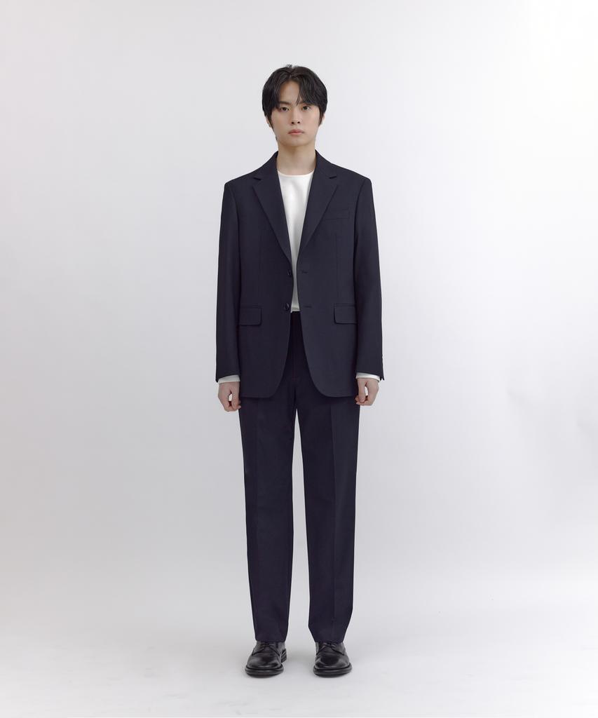 NONBLANK [Saint Year] Semi-Wide Fit Slacks_Navy