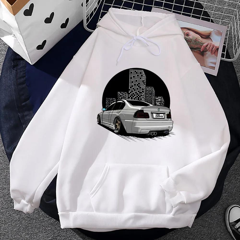 Car Printing Graphic Hoodies Prevalent Male Street Sweatshirts Autumn Casual Hooded Pullovers Soft Fleece Sudadera Clothes